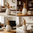 thumbnail image 2 of XIBUFE 2026 New Small Animal Statue Pineapple Statue Decor Modern Style Ceramic Pineapple Figurine Statues for Home Decor Accents Living Room Office Table Bookshelf Desk Bedroom Decorative Objects, 2 of 6