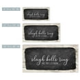 thumbnail image 4 of Crafted Creations Black and White 'Sleigh Bells Ring' Canvas Christmas Wall Art Decor 8" x 16", 4 of 5
