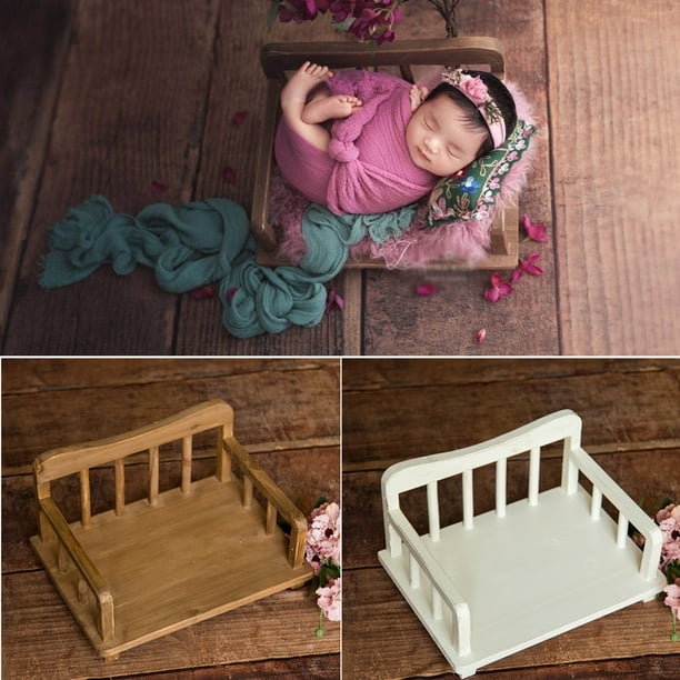 Wooden Photography Prop Newborn Full Moon Cot Baby Photo ...