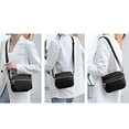 thumbnail image 6 of Lightweight Crossbody Bags for Women Shoulder Bag Purse Nylon Soft Travel Handbag with Multi Pockets,20*16*7cm,Black, 6 of 6
