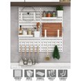 thumbnail image 1 of Punch-free Hole Board  Rack Kitchen Hole Board Accessories  Finishing Display Rack Multifunctional Hole Board, 1 of 7
