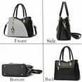 thumbnail image 3 of Purses and Handbags for Women's Patchwork Top Handle Satchel Shoulder Bags Fashion Leather Messenger Tote Handbag, 3 of 6