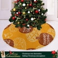 thumbnail image 4 of SKYSONIC Thanksgiving Christmas Tree Skirt Thanksgiving Tree Skirt for Holiday Party Home Christmas Day Ornaments 36", 4 of 6