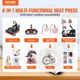 thumbnail image 2 of STAWAY 8-in-1 Heat Press Machine 15x15" - Digital Swing Away Sublimation Printer for T-Shirts, Hats, Mugs & Plates - Precise Control & Easy Use, 2 of 8