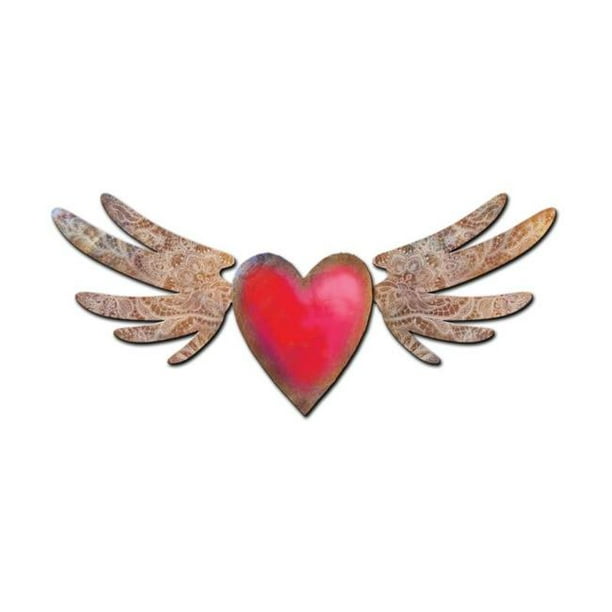 Wing Hearts Metal Sign Walmart Com Walmart Com