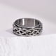 thumbnail image 3 of Anillo de cadena giratorio con nudo celta para hombre en acero inoxidable RC-563, 3 of 5