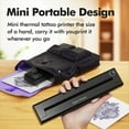 thumbnail image 4 of Impresora Portátil A4, Inalámbrica, Térmica, con Bluetooth, para Tatuajes, Mini Impresora Térmica, Impresora Fotográfica de Papel A4, 4 of 5