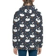 thumbnail image 6 of Kdxio Swan And Flowers1 Pattern Kids Boys Girls Zip Up Hoodie 3D Printed Hooded Sweatshirt Hoody Coat with Pocket 7-12 Y-Medium, 6 of 6