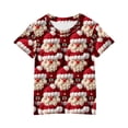 thumbnail image 4 of Zwiiyzr 3-14Y Christmas Shirts Toddler Boy Girls Short Sleeve Tees T-Shirt Christmas Graphic Tees Holiday Tops Toddler To Big Kids Red, 4 of 4