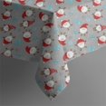 thumbnail image 5 of Gray Christmas Santa Pattern Square Tablecloth,Waterproof Square Table Cover,Wipeable Spillproof Washable Table Cover for Home Kitchen Party Decor 60"x60"(152x152cm), 5 of 6