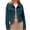 Green, variant on Womens Corduroy Cropped Jackets with Flap Chest Pockets Solid Color Dressy Casual Fall Outerwear Hoodless Coat (XL, Purple)