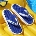 thumbnail image 4 of Flat Sandals for Women,Walking Sandals Women,Cute Sandals for Women,Women's Sandals,Flat Shoes for Women,Unisex Summer Wear-Resistant Sandals And Flip-Flops,Blue,7.5, 4 of 5