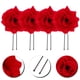 thumbnail image 3 of FELTECHELECTR 4 horquillas retro con flores rosas para el pelo, accesorios para el cabello para mujer (rojo), 3 of 6