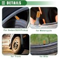 thumbnail image 4 of Unique Bargains 8 Pcs Universal Tire Valve Stem Caps Valve Stem Covers for Car SUV Bike Trucks Aluminum Alloy Gold Tone, 4 of 6