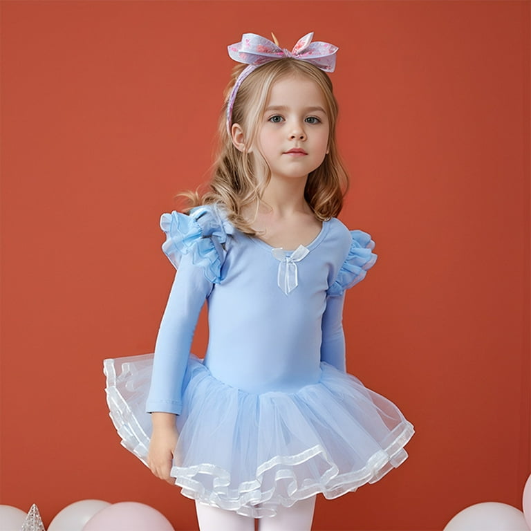 3t long sleeve dresses Blush Shimmer Christmas Long Sleeve Tutu Dress: 3T