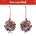 thumbnail image 2 of Naloa Fantasy Colorful Beast Acrylic Santa Tree Decorations Christmas Hanging Pendant for Christmas Winter New Year Party Hanging Decorations-Round Shape, 2 of 7
