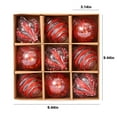 thumbnail image 3 of pstuiky Adorno navideño de bola de 3,14 pulgadas para decoración de árbol de Navidad en interiores y exteriores colgante de plástico irrompible para fiestas navideñas., 3 of 7