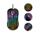 thumbnail image 1 of GAXIRE 1Pc Black Hollow-Out Gaming Mouse with Ventilation Design for Comfortable Computer Use, 1 of 8