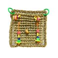thumbnail image 4 of ruzhgo Pet Bird Parakeet Hanging Training Toy Seagrass Rope Parrot Chewing Swing Toy Pet Parrot Exercise Entertainment Hanging Net, 4 of 5