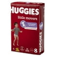 thumbnail image 2 of Huggies Little Movers Diapers, Econo Pack, Size 8, 72 Count, 2 of 9