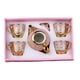 thumbnail image 3 of Juego de tazas de té de cerámica, juego de té, regalo, juego de tetera portátil fácil de usar, juego de taza de café y platillo para el hogar, 4 tazas 1 olla, 3 of 8