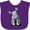 Purple, variant on Inktastic Curious Rhinos Boys or Girls Baby Bib