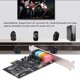 thumbnail image 4 of Tarjeta de expansión PCI-E Express de Meterk, sonido 5.1, 5 puertos, sonido envolvente estéreo para escritorio, color negro, 4 of 7