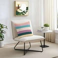 thumbnail image 3 of Bohemian Outdoor Pillow Covers Set of 2 Tribal Geometric Stripes Purple Pink Waterproof Throw Pillow Case Decorative Square Cushion Cover for Patio Couch Garden Balcony, 26"x26", 3 of 9