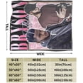 thumbnail image 2 of Flannel Blanket Bryson Rapper Tiller Throws Blankets Super Soft Fleece Air Conditioning Blankets for All Season 50"x40", 2 of 9