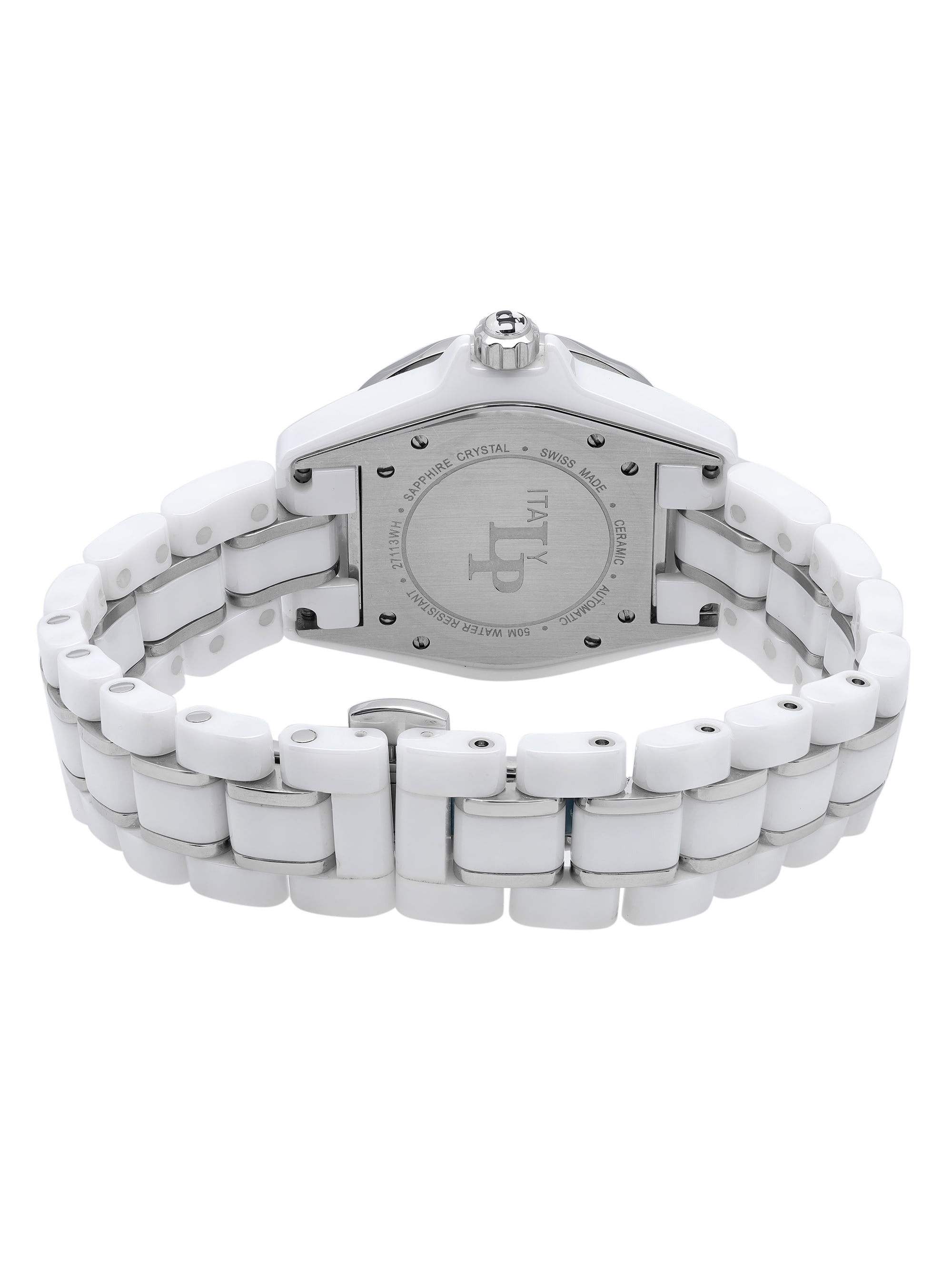 Lucien Piccard 36mm ceramic MOP Diamond Dial automatic watch Vintage Lucien Piccard Wristwatch with Diamonds Manual White  main image 3
