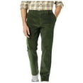 thumbnail image 2 of Zshosam Mens Pants Men's Classic-Fit Expandable-Waist Flat-Front Dress Pant(AG,XXL), 2 of 3