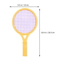 thumbnail image 4 of BEADCEST Plastic Tennis Racket Set for Children with Good Elasticity Balls Easy to Grasp Green 2 Sets, 4 of 4