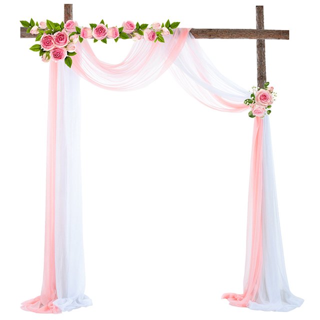 LCXmlly Ensemble de Rideaux de Fond pour Poêle à Rôtir (2 Pcs) Paillettes Résistant à la Décoloration Sans Plis Doux Élégant Décoration de Mariage Extérieure