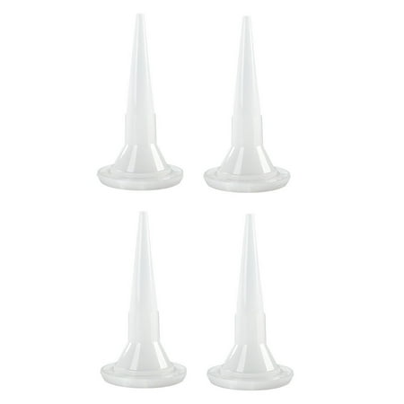 

KDJ Glue Mouth Caulking Nozzle Glass Glue Tip Mouth White 2pcs Home Improvement Structural Glue Nozzle