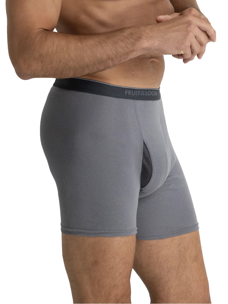 Fruit of the Loom Men's EverSoft Fabric CoolZone Fly Boxer Briefs