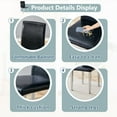 thumbnail image 5 of Newest Dining Chairs Set Of 2, Modern Kitchen & Dining Room Chairs, Linen-Cotton Dining Chairs With Sturdy Legs Black, 5 of 10
