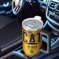 thumbnail image 5 of 40oz CAT Construction Tumbler with Handle and Straw，Industrial Themed Insulated Mug, Heavy Machinery Gifts for These Equipment Fans Construction Enthusiasts, 5 of 8