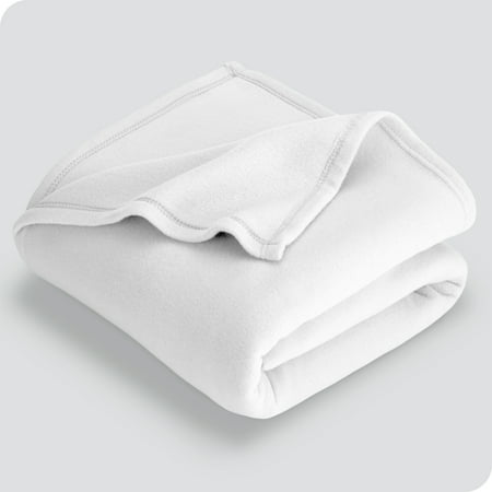 Bare Home Polar Fleece Bed Blanket - Lightweight - Premium Fleece - Twin/Twin XL  White