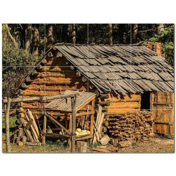 Farm Rural Ceramic Tile Mural Kitchen Backsplash Bathroom Shower 400581-L43