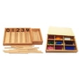 thumbnail image 1 of Juguete Educativo Caja de Número Pallilos Granos de Herramientas de Enseñanza de Matemática, 1 of 9