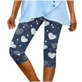 thumbnail image 4 of Mifsaly Women Capri Pants High Waisted Denim Capri Pant Slim Fit Stretchy Cropped Trousers Soft Comfortable Yoga Workout Summer Leggings S, 4 of 7