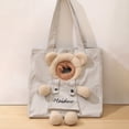 thumbnail image 6 of Kripyery Cat Carrying Bag Breathable Large Capacity Portable Cartoon Bear Decor Pet Cat Dog Travel Carrier Outdoor Supply, 6 of 7