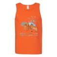 thumbnail image 2 of Wild Bobby, And Into The Forest I Go To Lose My Mind, Animal Lover, Men Graphic Tank Top, Orange, XX-Large, 2 of 4