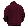 thumbnail image 3 of Dagegui Today Deals Mens Half Zipper Sweatshirts Fashion Mock Neck Long Sleeve Shirts Solid Thin Fleece Pullover Shirt Fall Winter Sweatshirt Wine L, 3 of 3