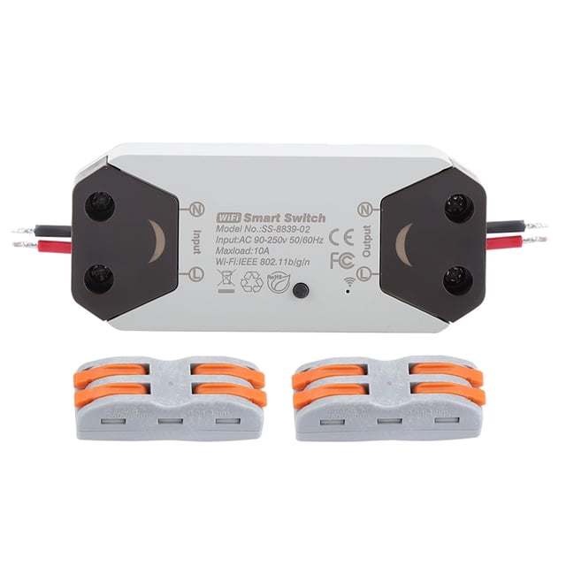 Interruptor de Luz Inteligente Jadeshay Bricolaje WiFi Control Remoto Funciona con Alexa Google Home