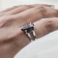 thumbnail image 4 of Natural Garnet Ring, Rough Garnet Gemstone Ring, January Birthstone, 2 Hammered Band, 925 Sterling Silver, Womens Ring, Christmas, Thanksgiving, Handmade, Statement Jewelry, Rough Gemstone Jewelry, 4 of 6