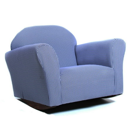 Large Child Rocking Chair - Keet Roundy Gingham Rocking Kids Chair