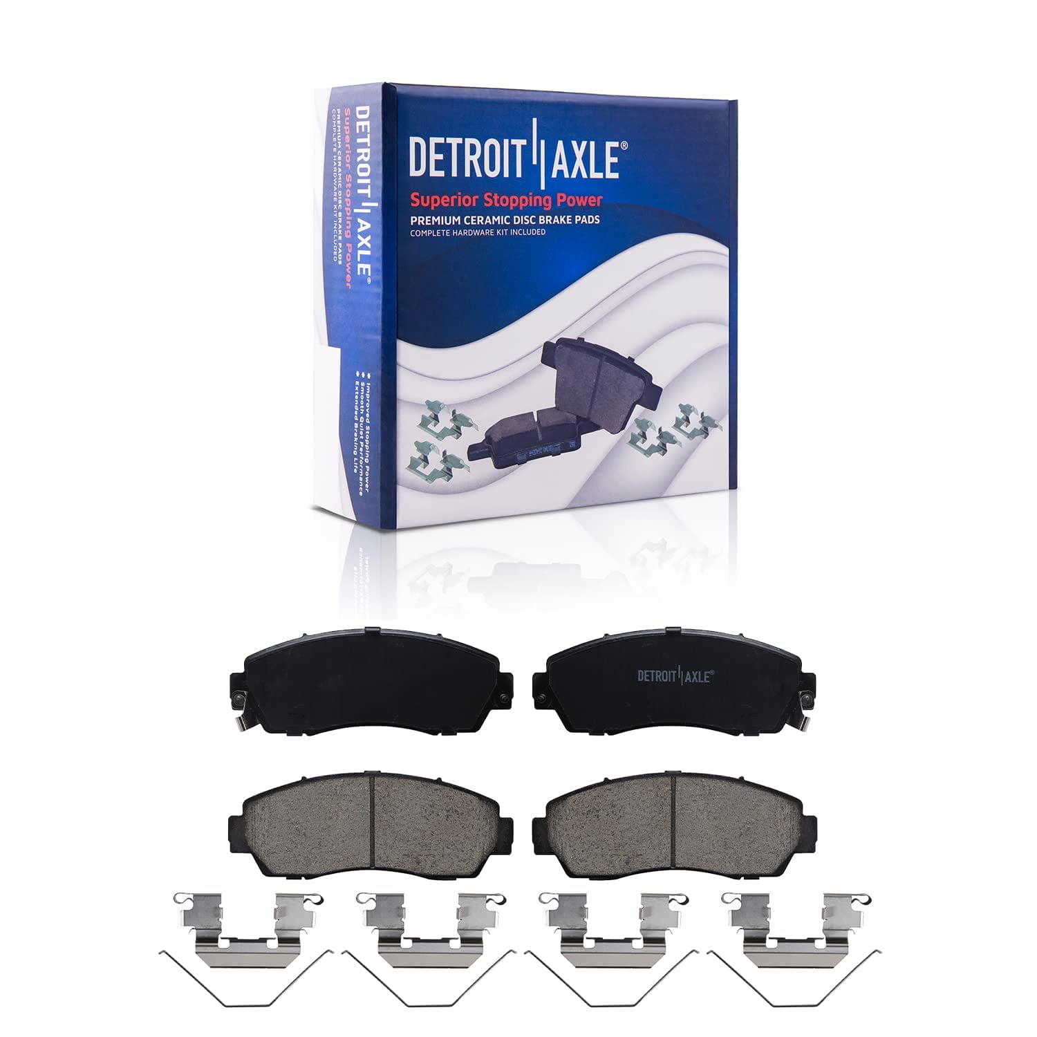 Detroit Axle - Brake Kit for 2011-2014 Honda Odyssey Disc Brake Rotors 2011 2012 2013 2014 Ceramic Brakes Pads, Front and Rear Replacement Brakes and Rotors