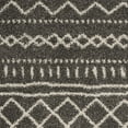 thumbnail image 6 of SAFAVIEH Arizona Teagan Geometric Striped Shag Area Rug, Brown/Ivory, 6'7" x 6'7" Round, 6 of 7