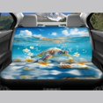 thumbnail image 6 of Pzuqiu Sea Turtle Floral Print Car Seat Covers Protect Car Seat Covers Full Set Breathable 3 PCS Front and Rear Seat Cover Set Fit for SUV Cars, 6 of 10